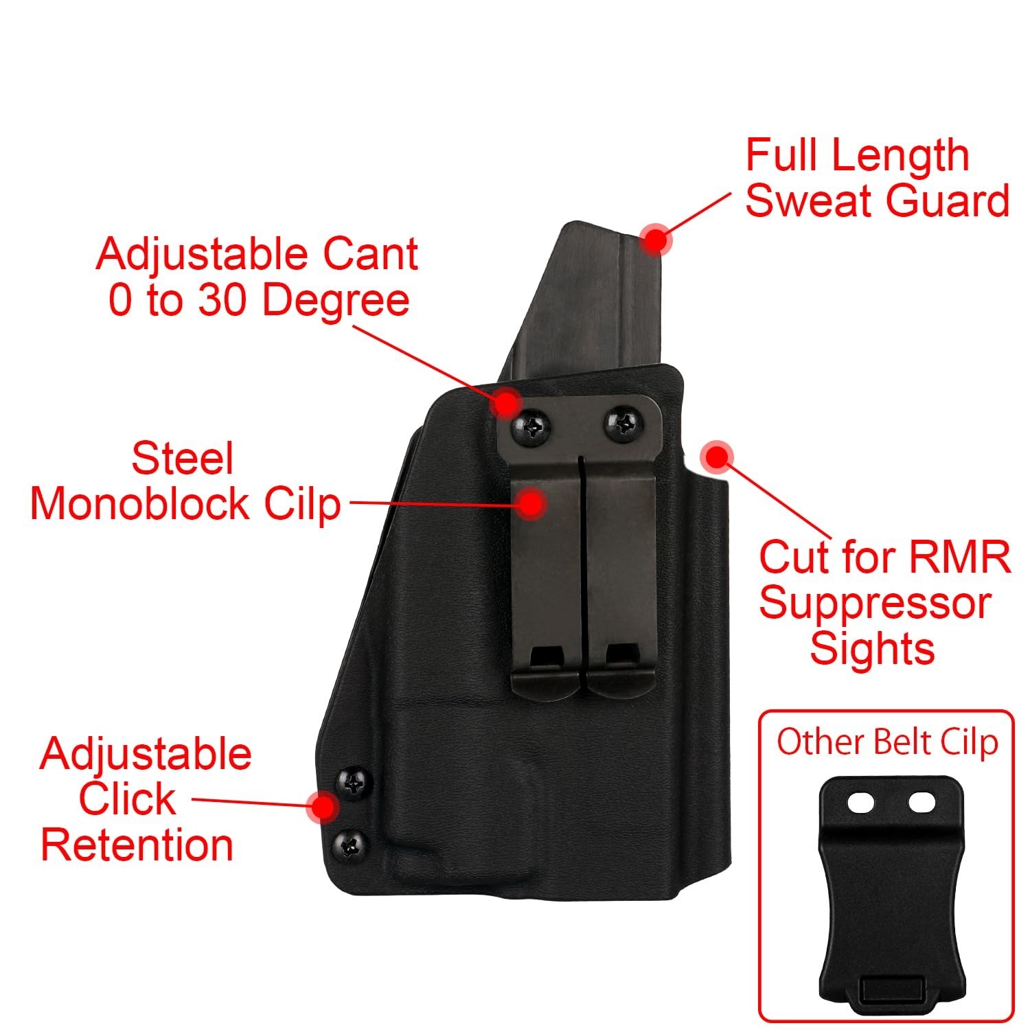 Taurus G2C/G3C IWB Optic Holster Right Hand fits Taurus PT111/140/G2/G2C/G3C …