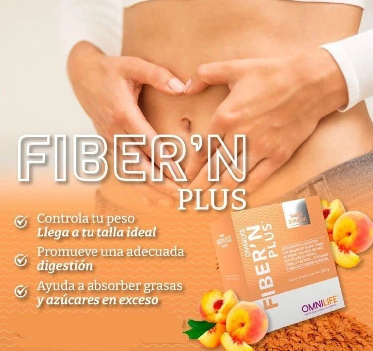 FIBER N PLUS | PEACH FLAVORED | 30 SACHET | Omnilife *FAST SHIPPING*