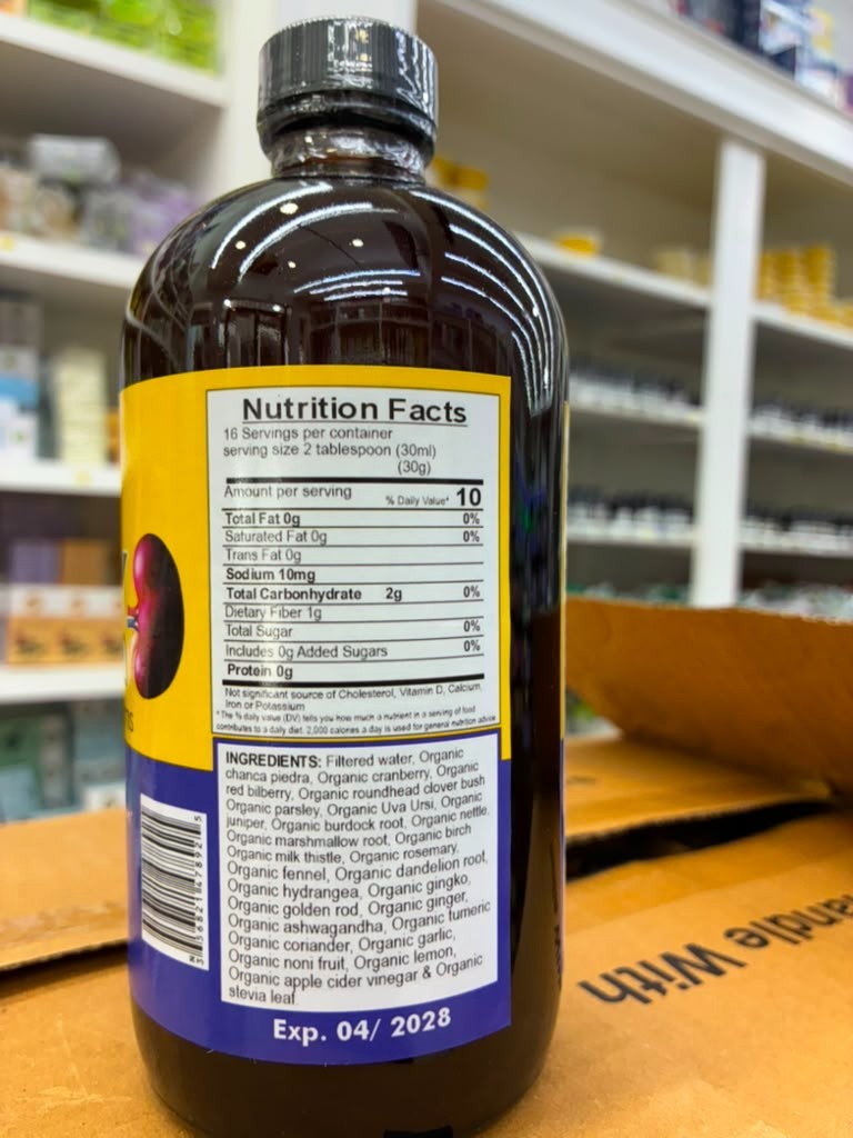 Kidney Formula Herbal Supplement 16oz | Plant-Based | Vegan | Herbal Wellness