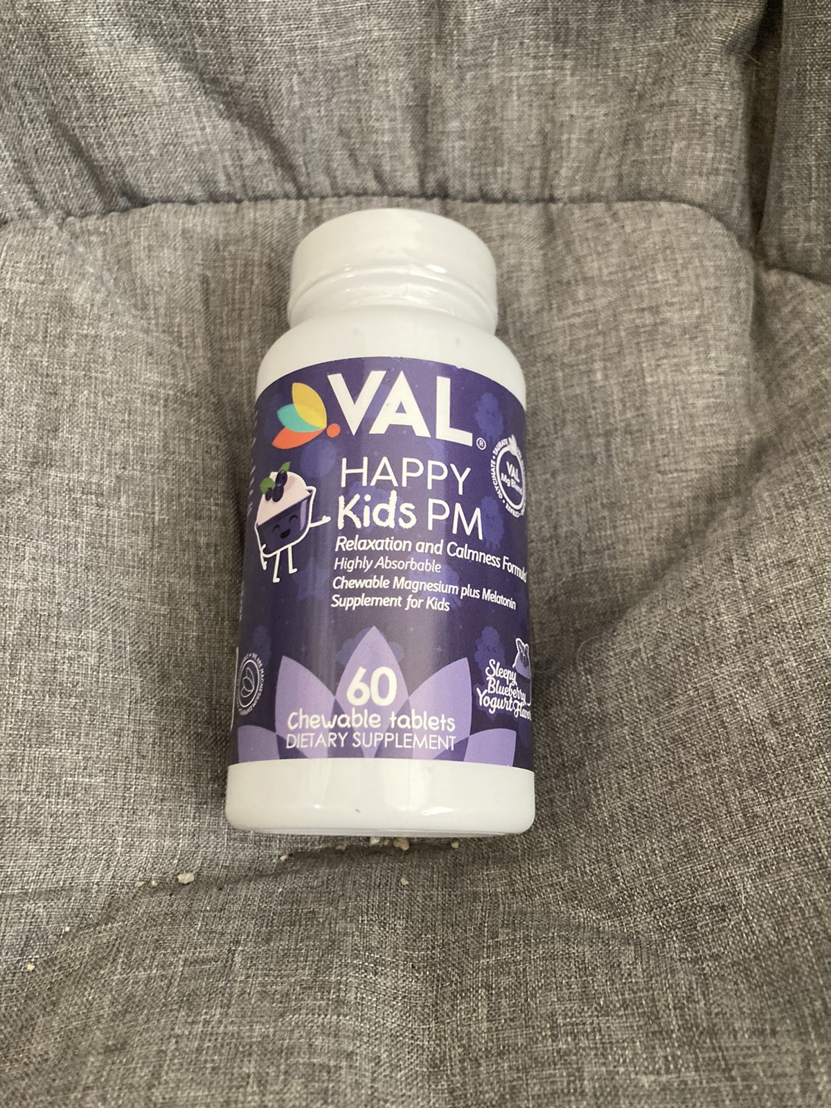 VAL Happy Kids PM – Sugar-Free Chewable Magnesium with Melatonin | Sleep Supp…