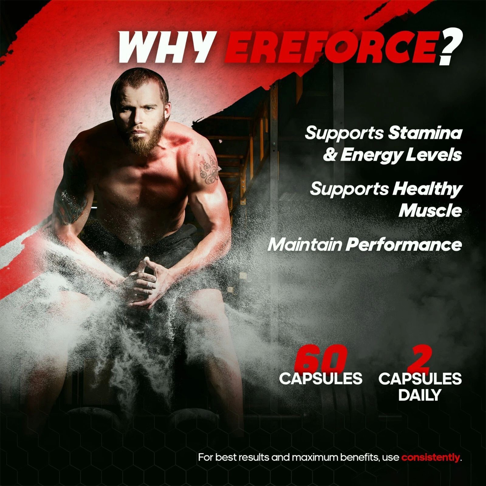 Pills Ereforce For Men , Advanced Ere Force For Male Health Support 60ct