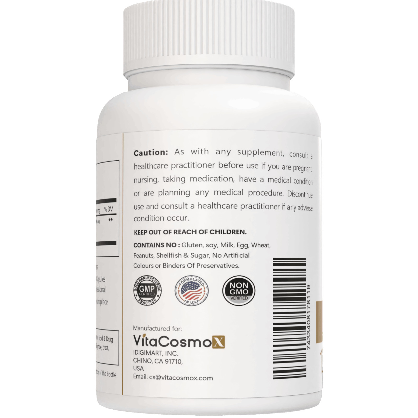 VitaCosmoX Mastic Gum 1000mg Support Digestive Function, Gastrointe 120Capsules