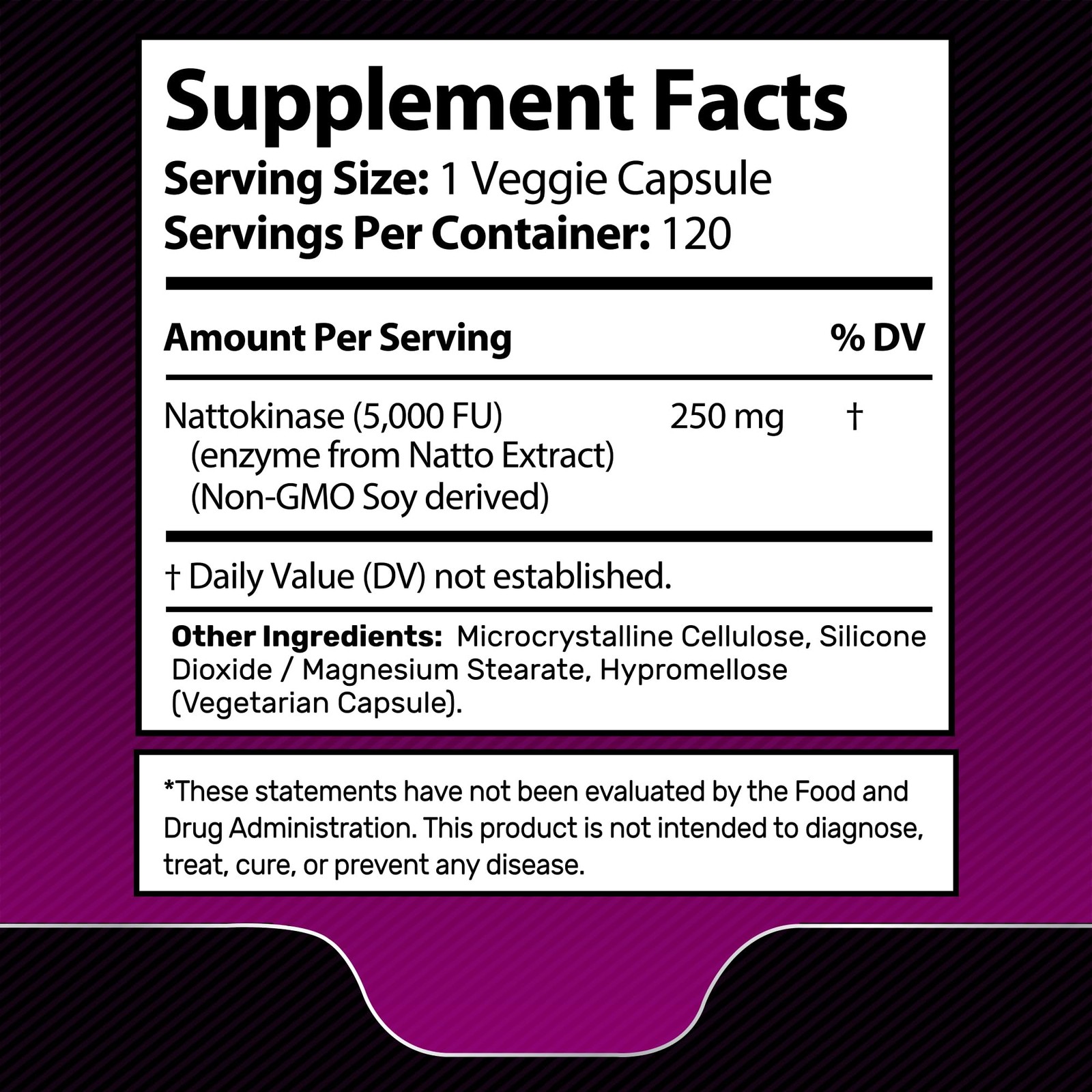 Nattokinase Supplement Capsules 5000 FU, ThirdParty Tested Nattokinase – Enzy…