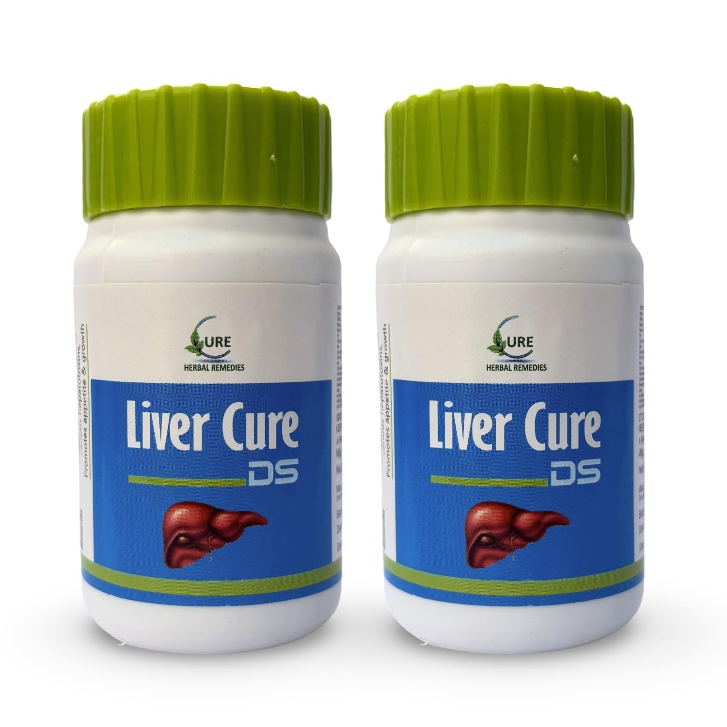 2 X Liver Cure DS – Herbal Liver Health & Natural Detox Supplement – 170 Tablet