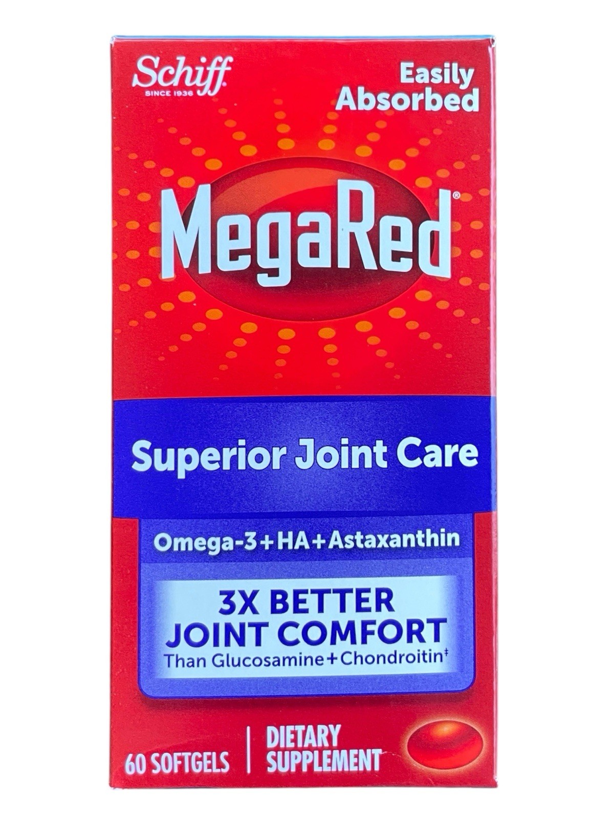 Schiff Megared Superior Join Care , 60 Softgels, Exp01/2027