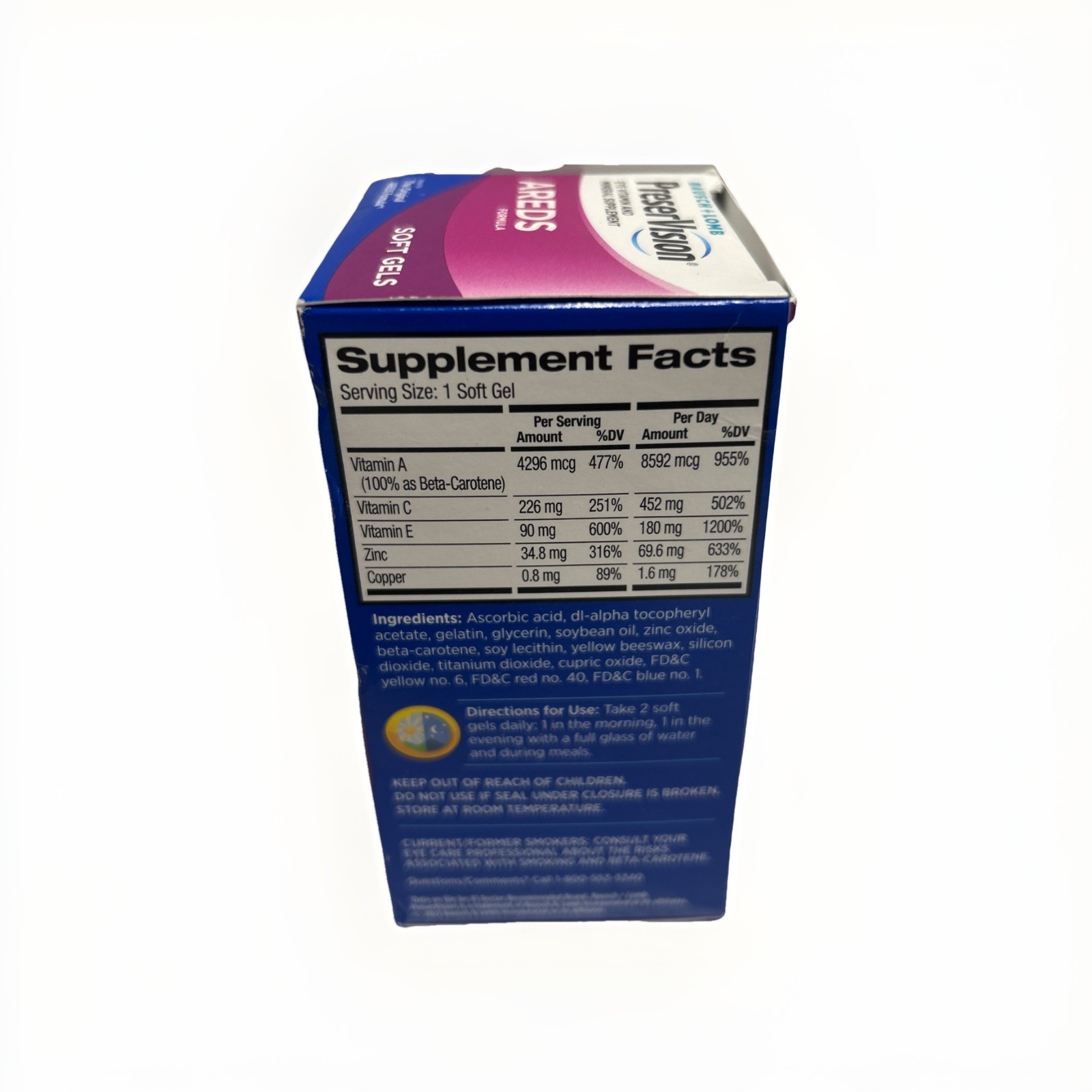 PreserVision Eye Vitamin & Mineral Supplement, 120 Count Exp 05/2026