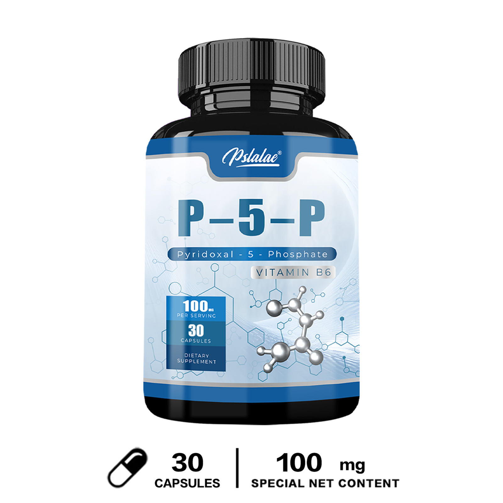 P-5-P Capsules 100mg – Vitamin B6 Supplement, PMS & Fatigue, for Inflammatory