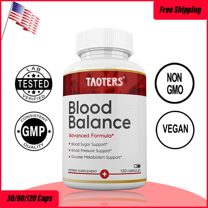 Blood Balance Supplement -30/60/120Capsules-Blood Sugar Support & Blood Pressure