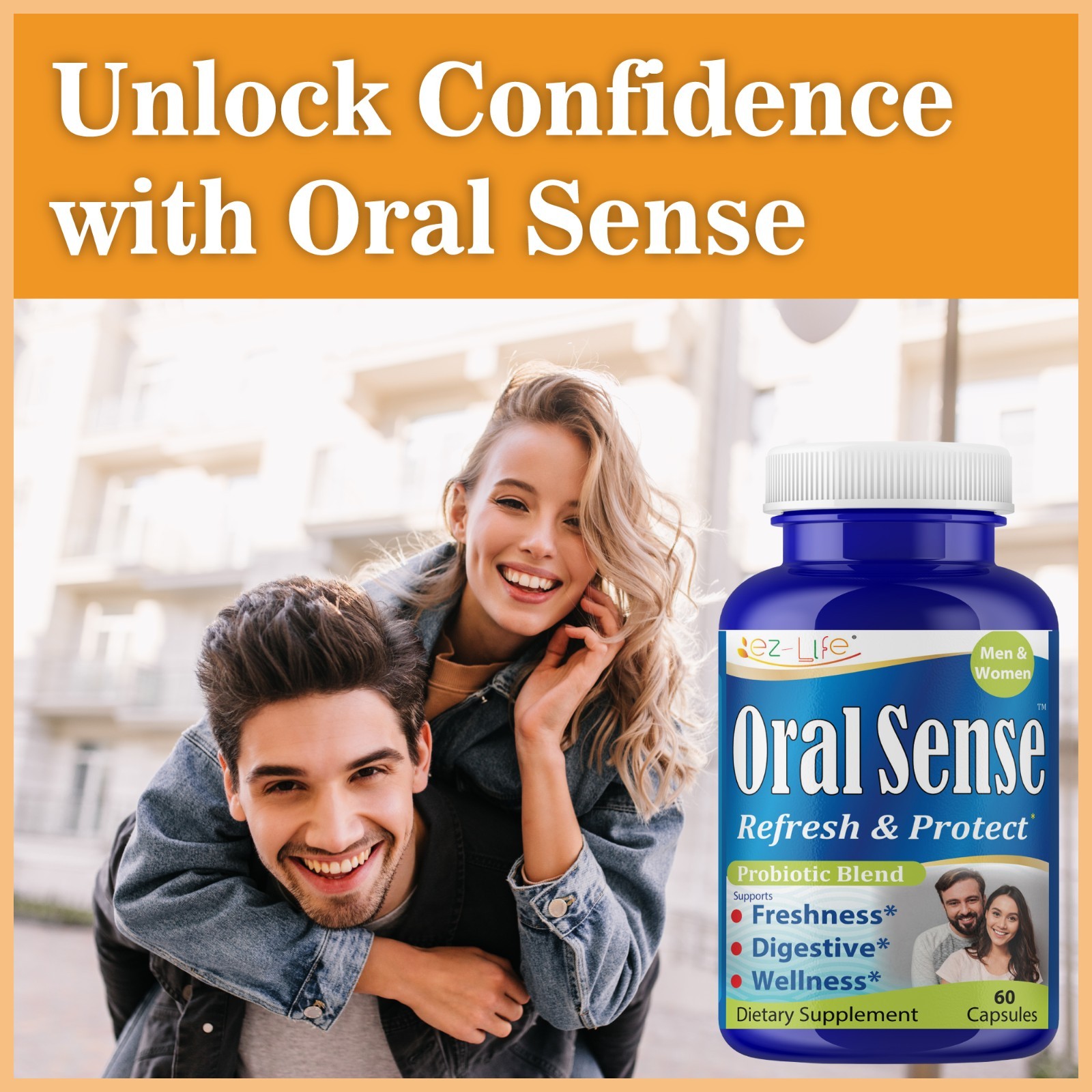 Oral Probiotics for Mouth Bad Breath for Adults & Gum Support | Fresh Breath 60c