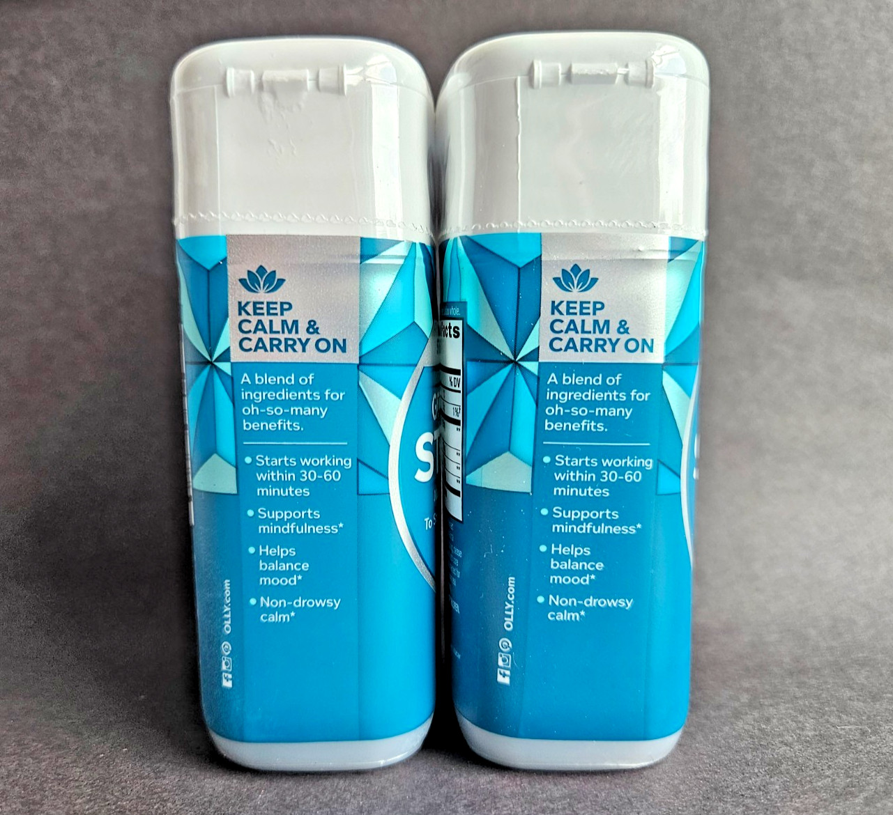 2 PK OLLY Goodbye Stress Ultra Strength Softgel 60 ct, Calming, SEALED NEW 2027+