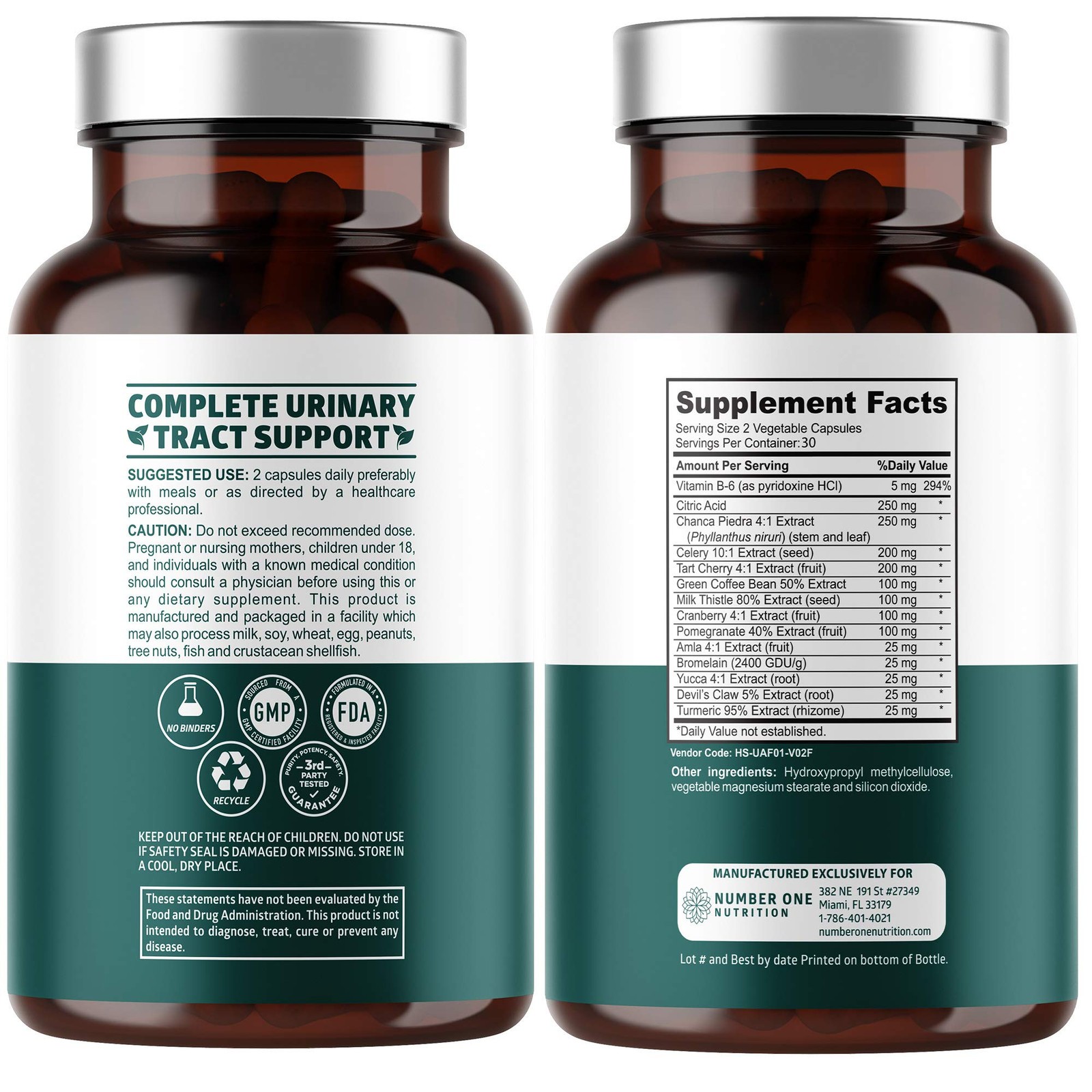 N1N Premium Uric Acid Support Supplement [14X Potent 60 Count (Pack of 1)