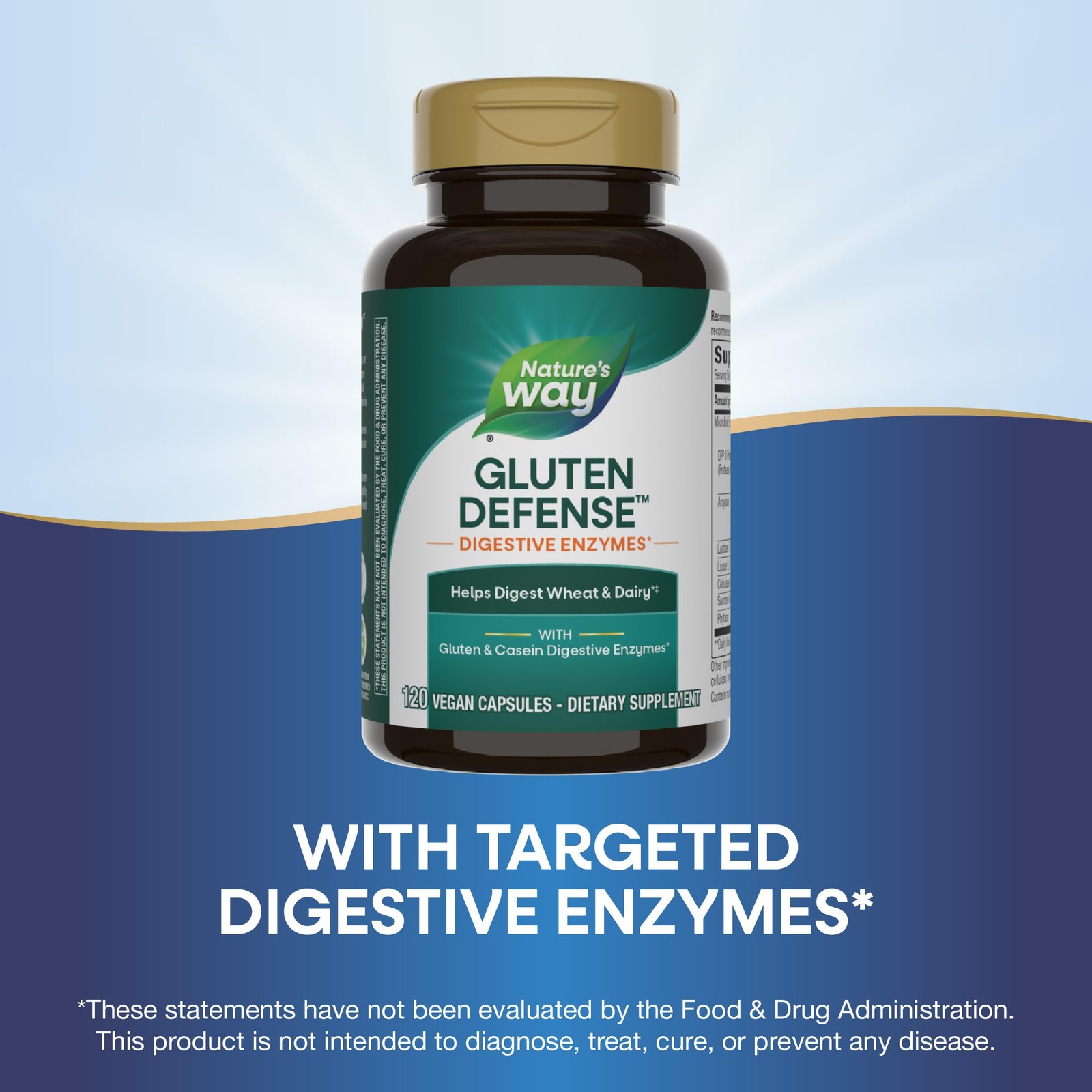 Enzymatic Therapy Gluten Defense, & Casein 120 Count (Pack of 1)