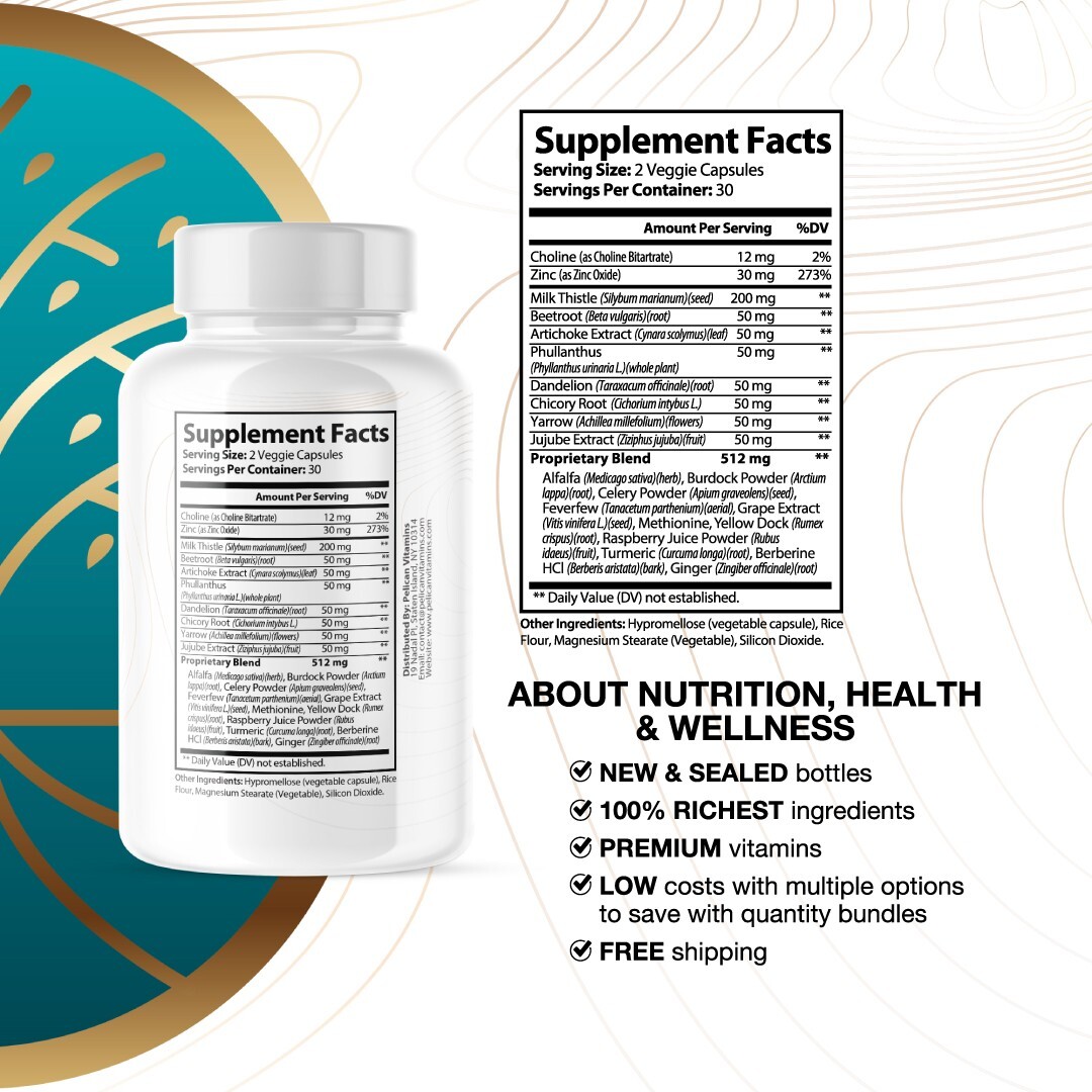 LivPure- Liver Support- 12 Bottles- 720 Capsules