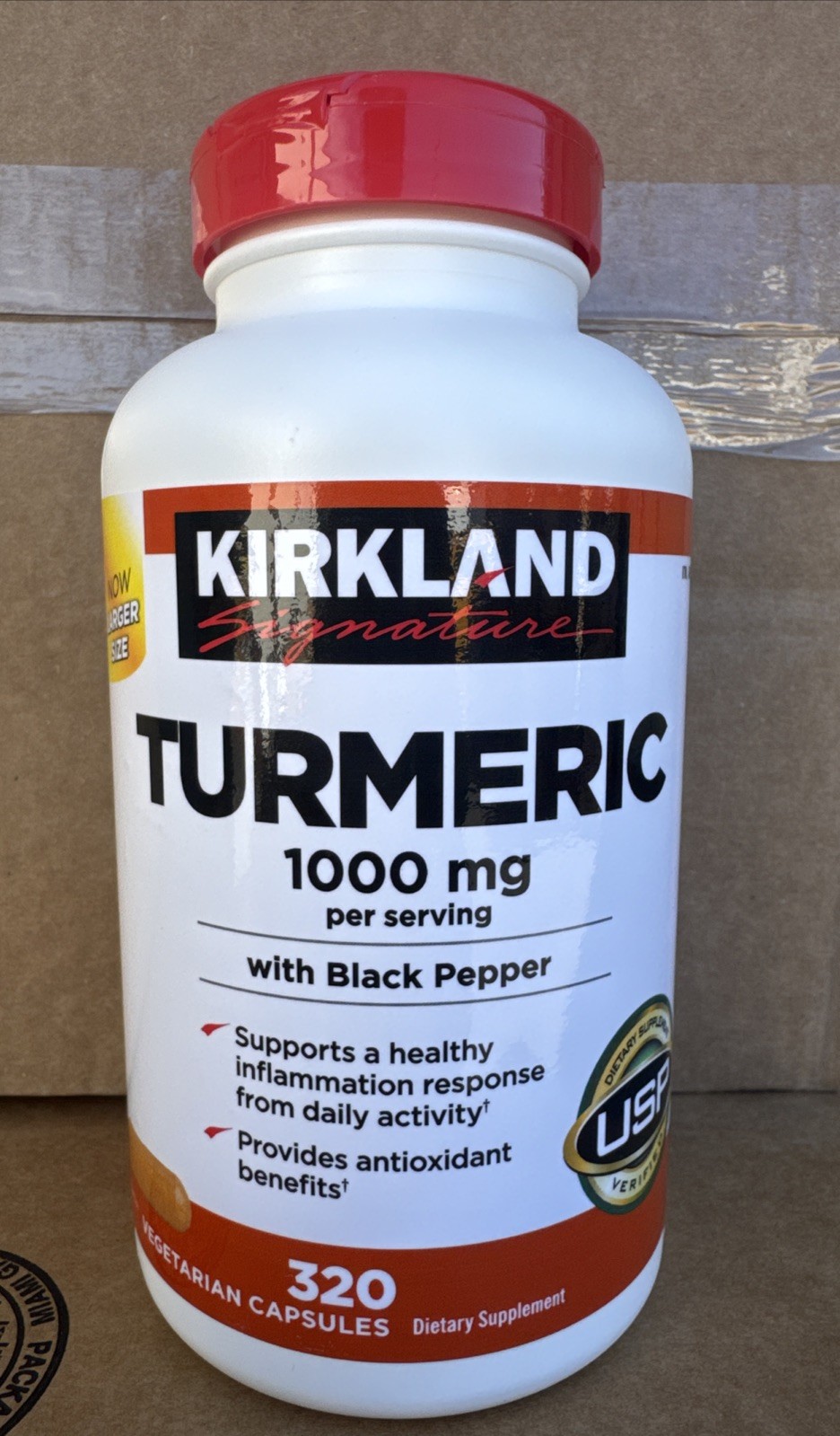 Kirkland Signature Turmeric with Black Pepper 1000mg 320 Count