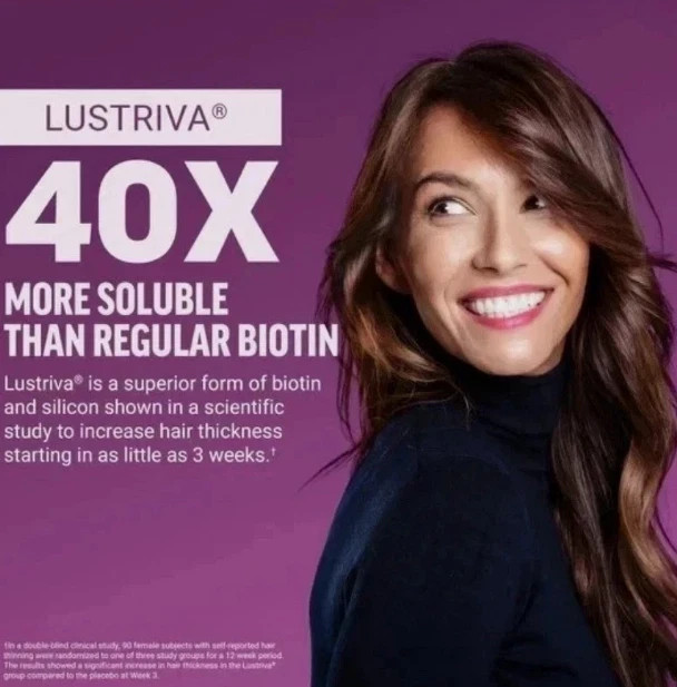 Hair Growth Accelerator Soft Chews Lustrav Biotin Mixed Berry 60 Count