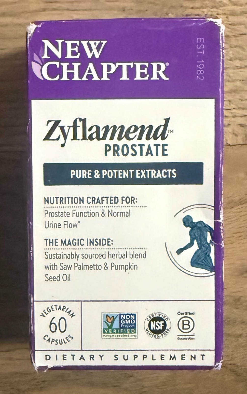 New Chapter Prostate Supplement Zyflamend Prostate 60 ct 10/2026+ NEW & SEALED
