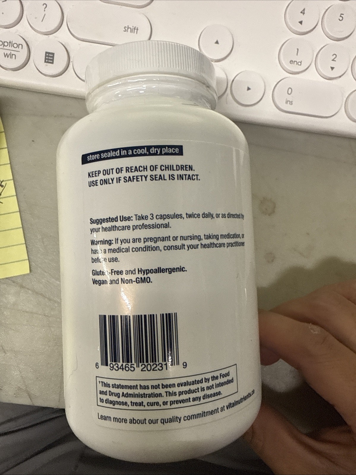 Vital Nutrients BCQ 240 caps Exp. 10/2028 FREE Shipping