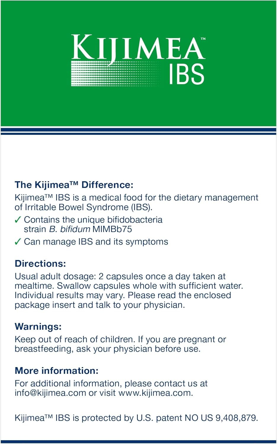 ™ IBS, Medical Food for the Dietary Management of Irritable Bowel Syndrome 56 Ca
