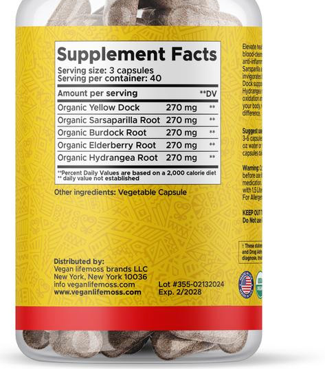 Blood Purifying Capsules – Circulation & Wellness Support – 60 Caps
