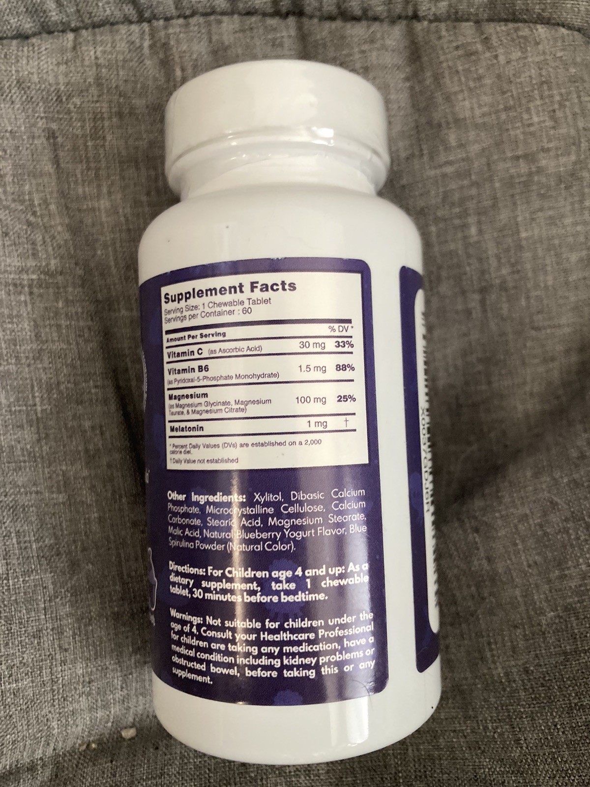 VAL Happy Kids PM – Sugar-Free Chewable Magnesium with Melatonin | Sleep Supp…