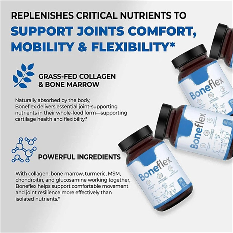 3x Boneflex Capsules Premium Joint Support Supplement for Knee &Cartilage Health