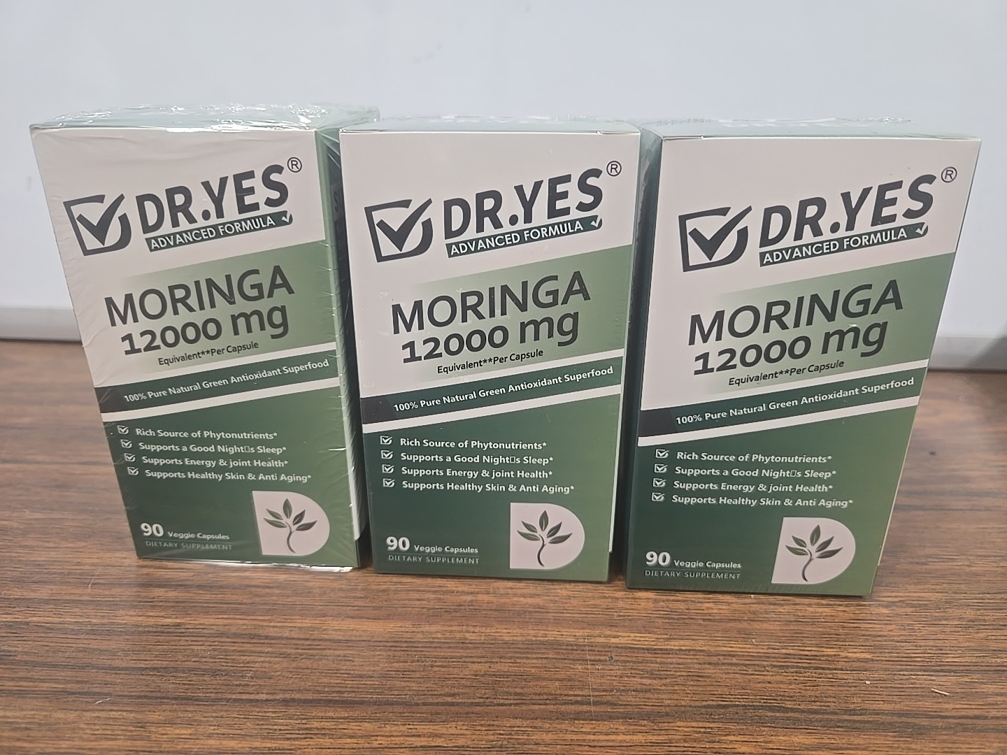 3x Dr. Yes Advanced Formula Moringa Capsules 12000mg 90ct (270 Total) EXP 06/27