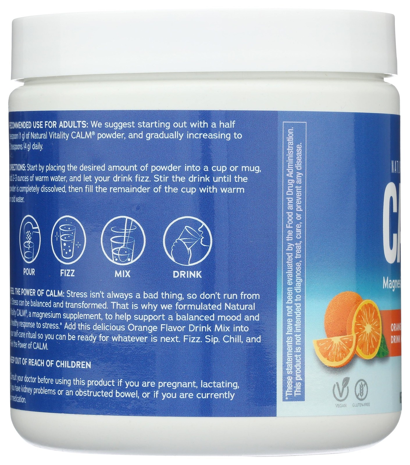 Natural Vitality Calm Magnesium Supplement, Anti-Stress 8 Ounce (Pack of 1)