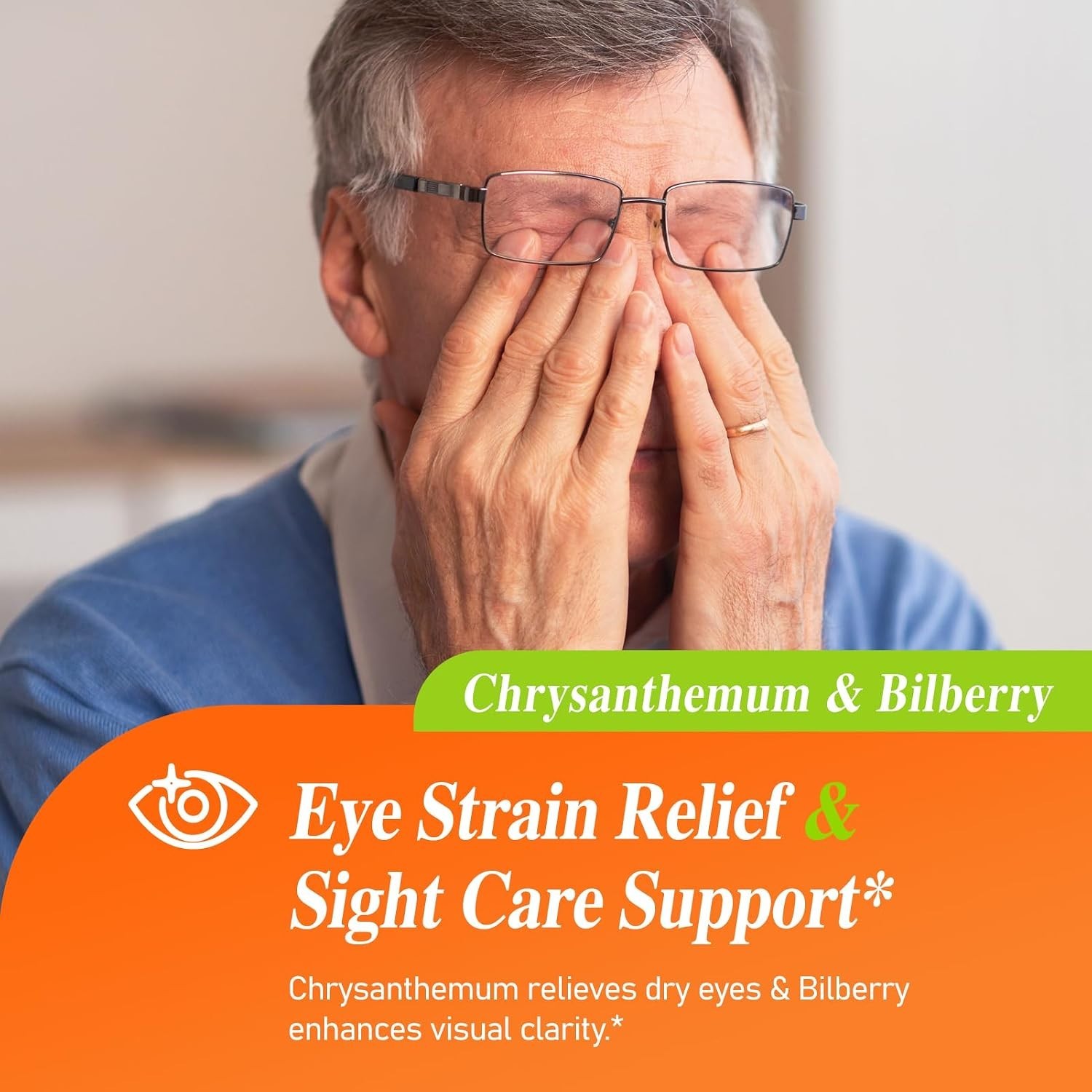 Natural Eye Care Drops w/Eyebright & Blueberry Extract for Visual Clarity – 2oz