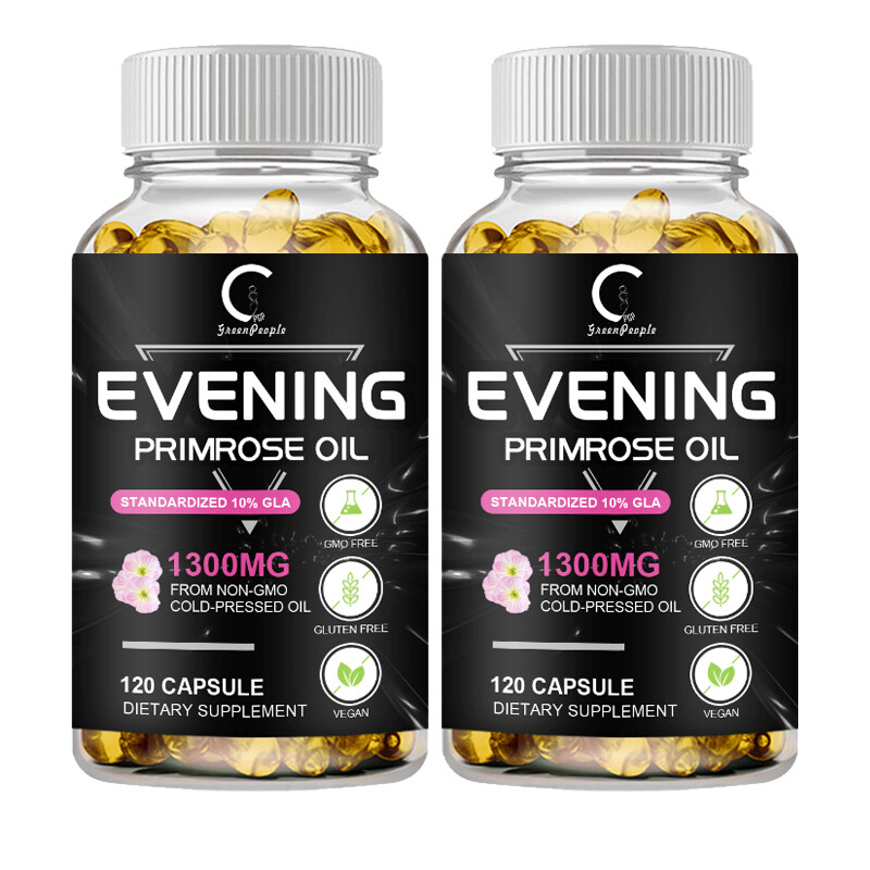 Evening Primrose Oil Capsules 1300MG with GLA -Anti-Aging,Whitening 240 Capsules