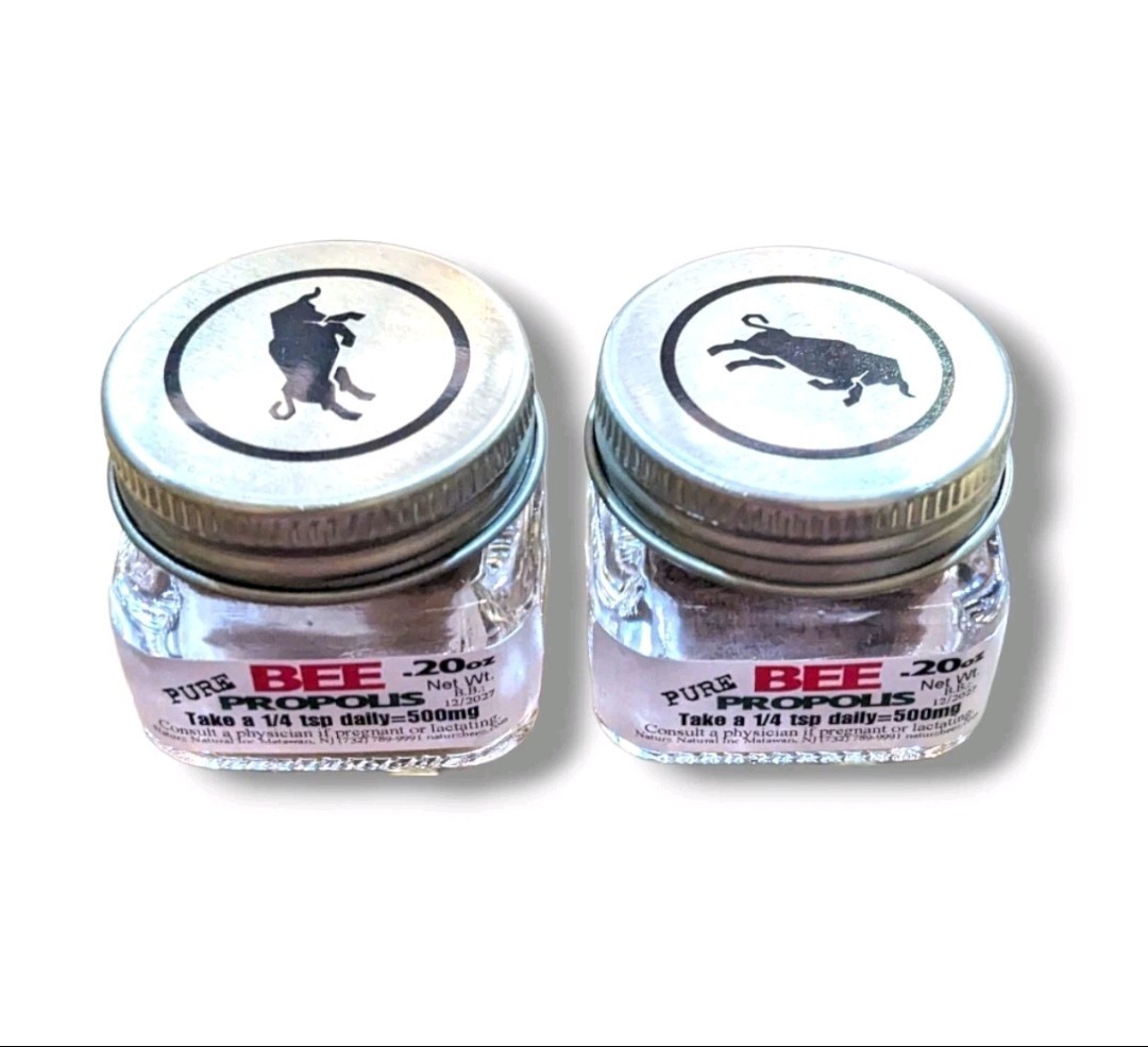 BEE PROPOLIS 0.5oz (4 Jars= Total 2oz) CONVENIENCE Size 100% PURE RAW PROPOLIS