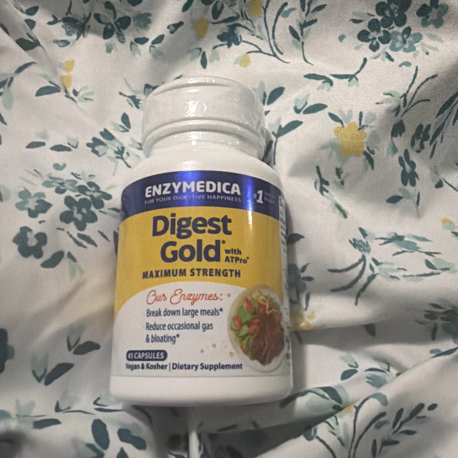 Enzymedica Digest Gold Digestive Support Supplement Capsules, 45 Count