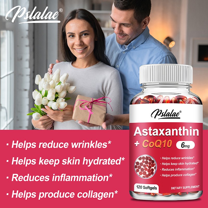 Astaxanthin + CoQ10 120pcs – Antioxidant, Promotes Blood Vessels & Heart Health