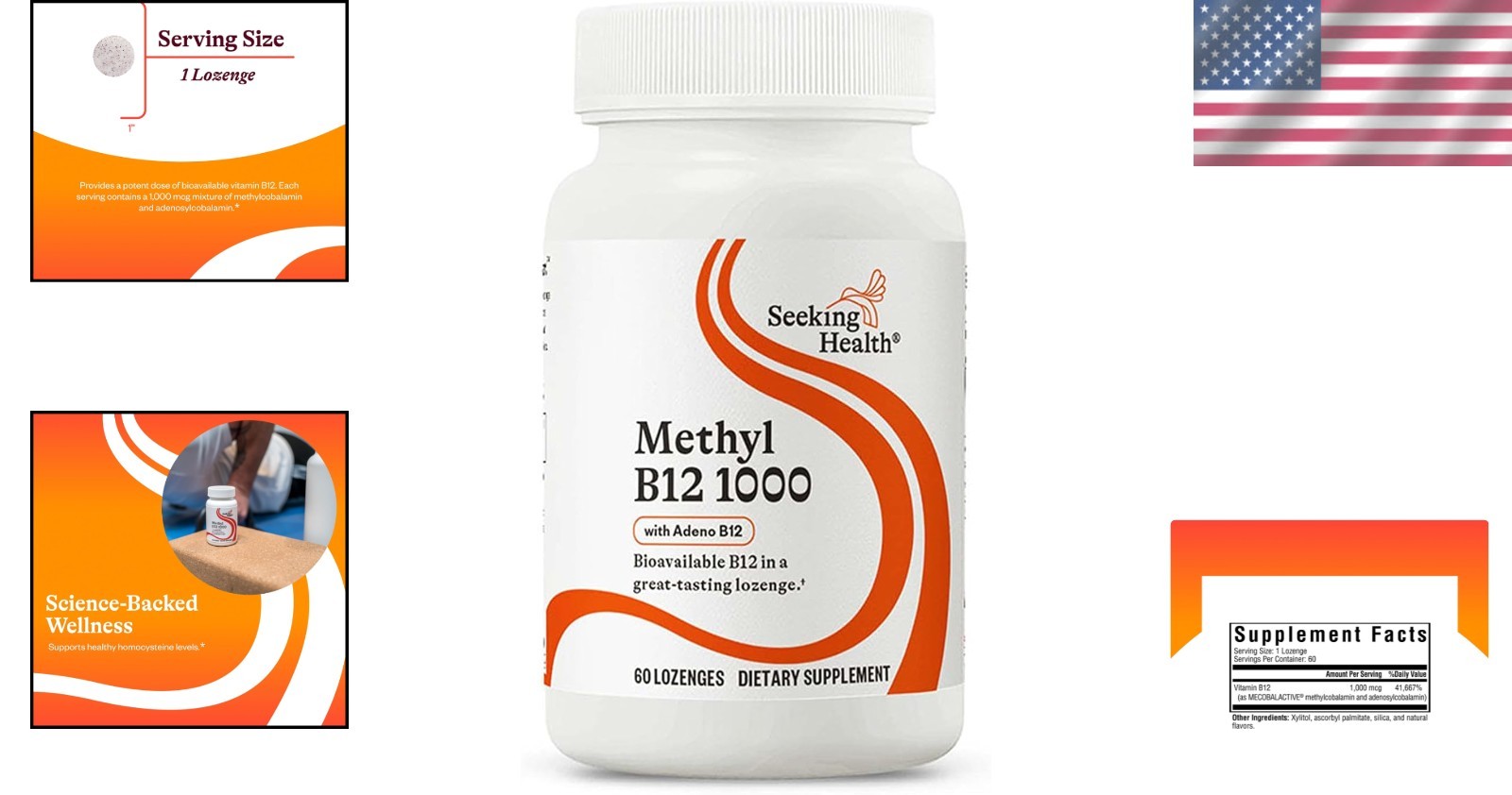 Methyl B12 1000 mcg Supplements – Cherry Lozenges for Healthy Methylation