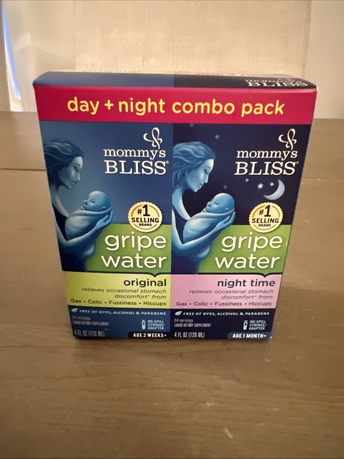 Mommy’s Bliss Gripe Water Day + Night Combo Pack Exp. 01/2026