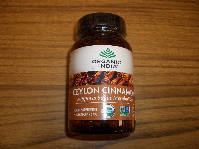 ORGANIC INDIA Ceylon Cinnamon Herbal Supplement-90 Vegetarian Caps Exp 7/5/2028
