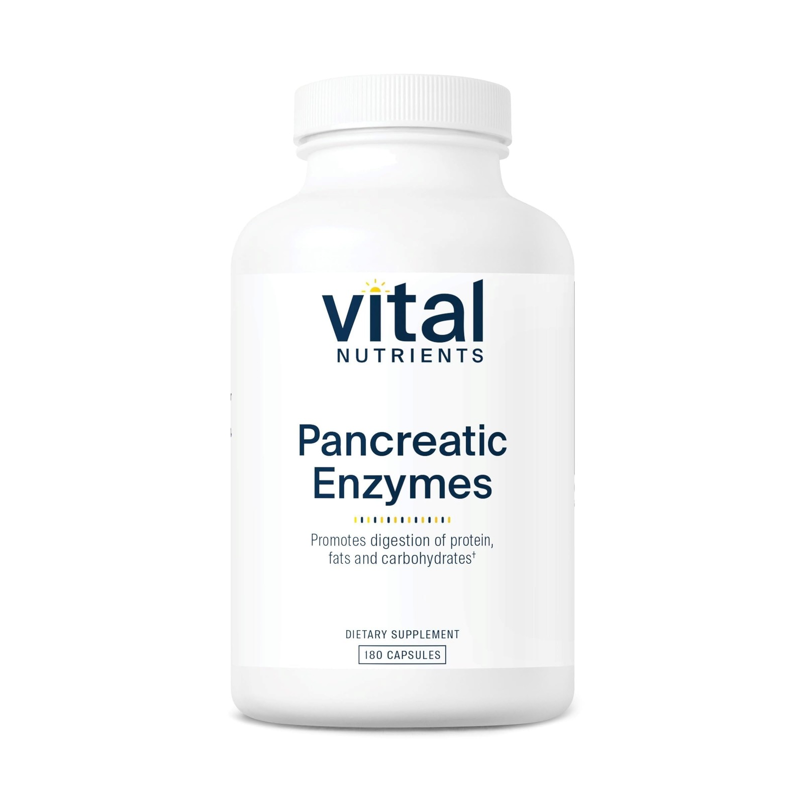 Vital Nutrients Pancreatic Enzymes 1000mg (Full 180 Count (Pack of 1)