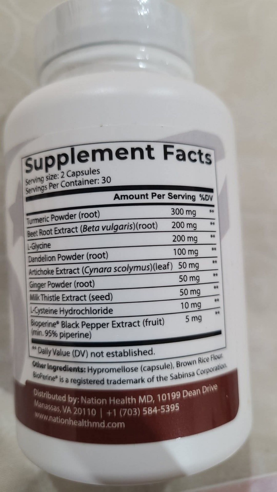 Nation Health MD LIVER RENEW Supports Liver Health – 60 Capsules – EXP 10/2026