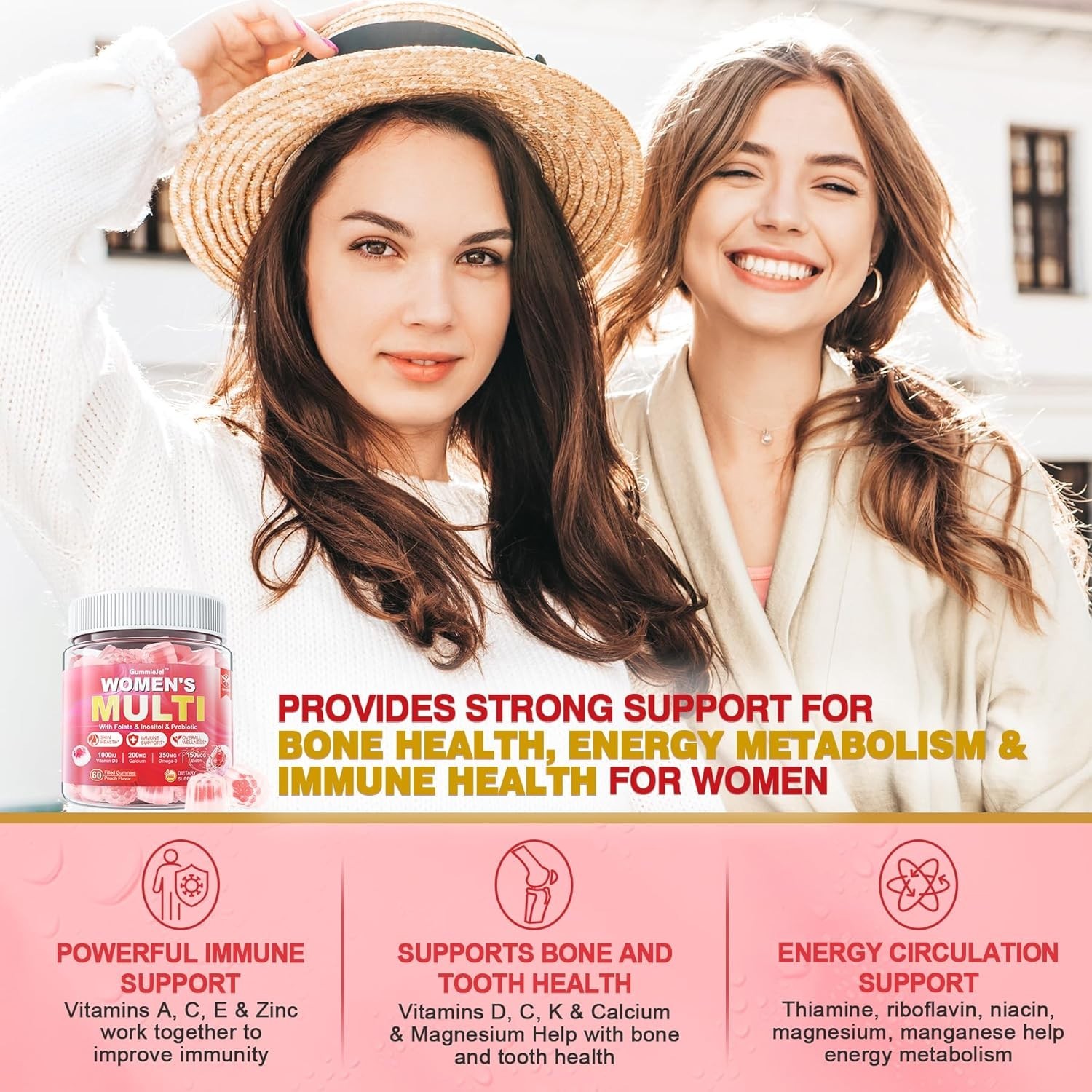 Sugar-Free Women’S Multivitamin Gummies – Women Methylated Multivitamin Filled G