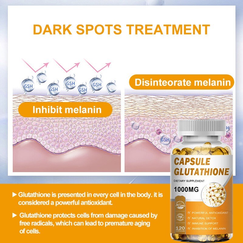 Best Glutathione Skin Whitening Pills Natural Anti Aging Supplement for Beauty