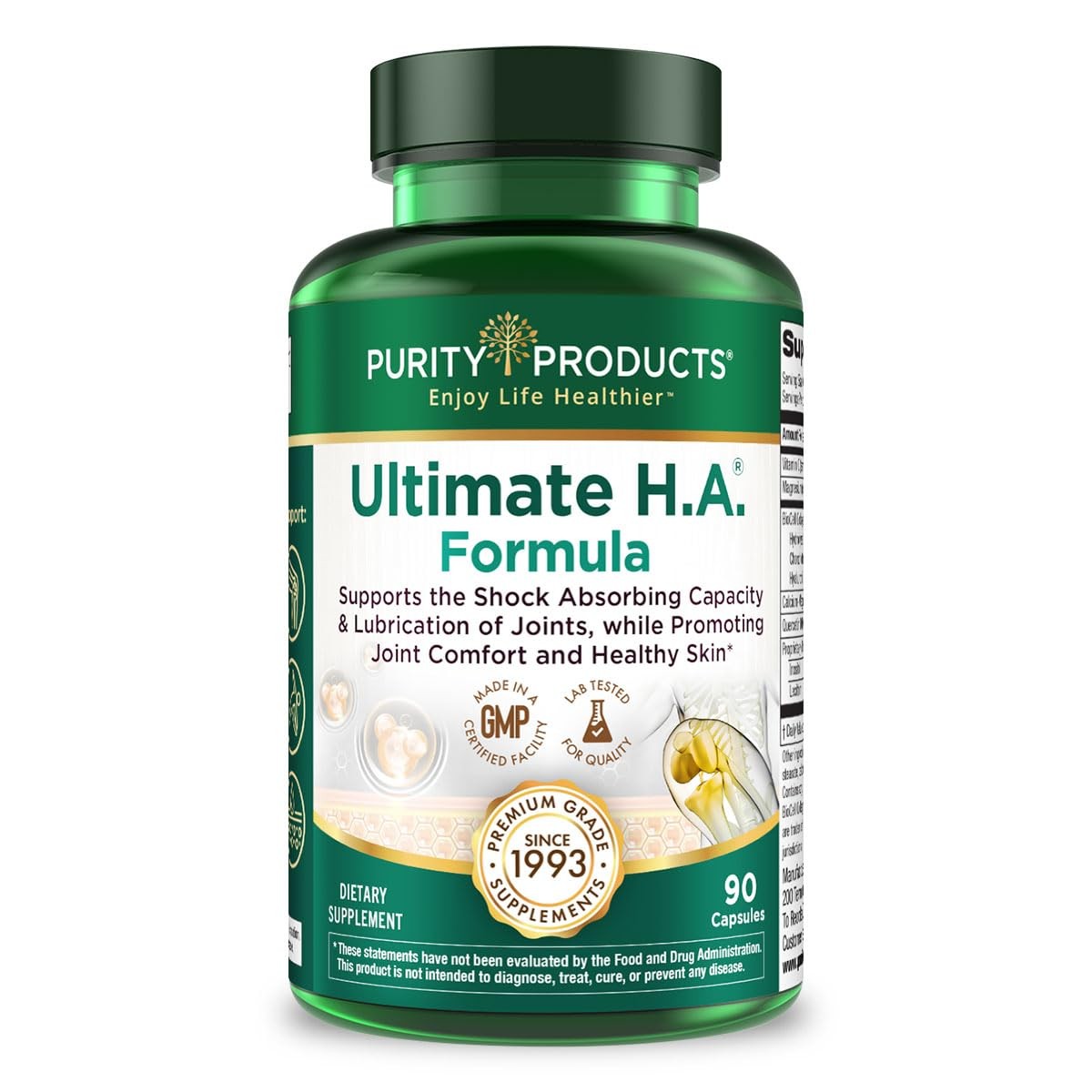 Purity Products Ultimate H.A. Formula – Clinically 90 Count (Pack of 1)
