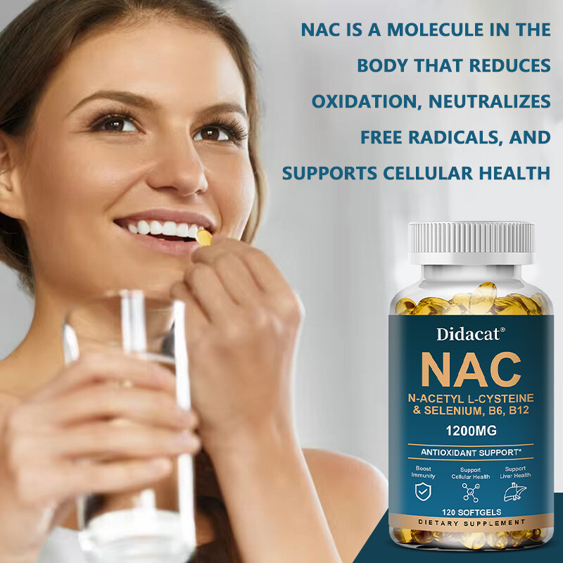 N-Acetyl-L-Cysteine (NAC) 1,200mg capsules Support Liver Health
