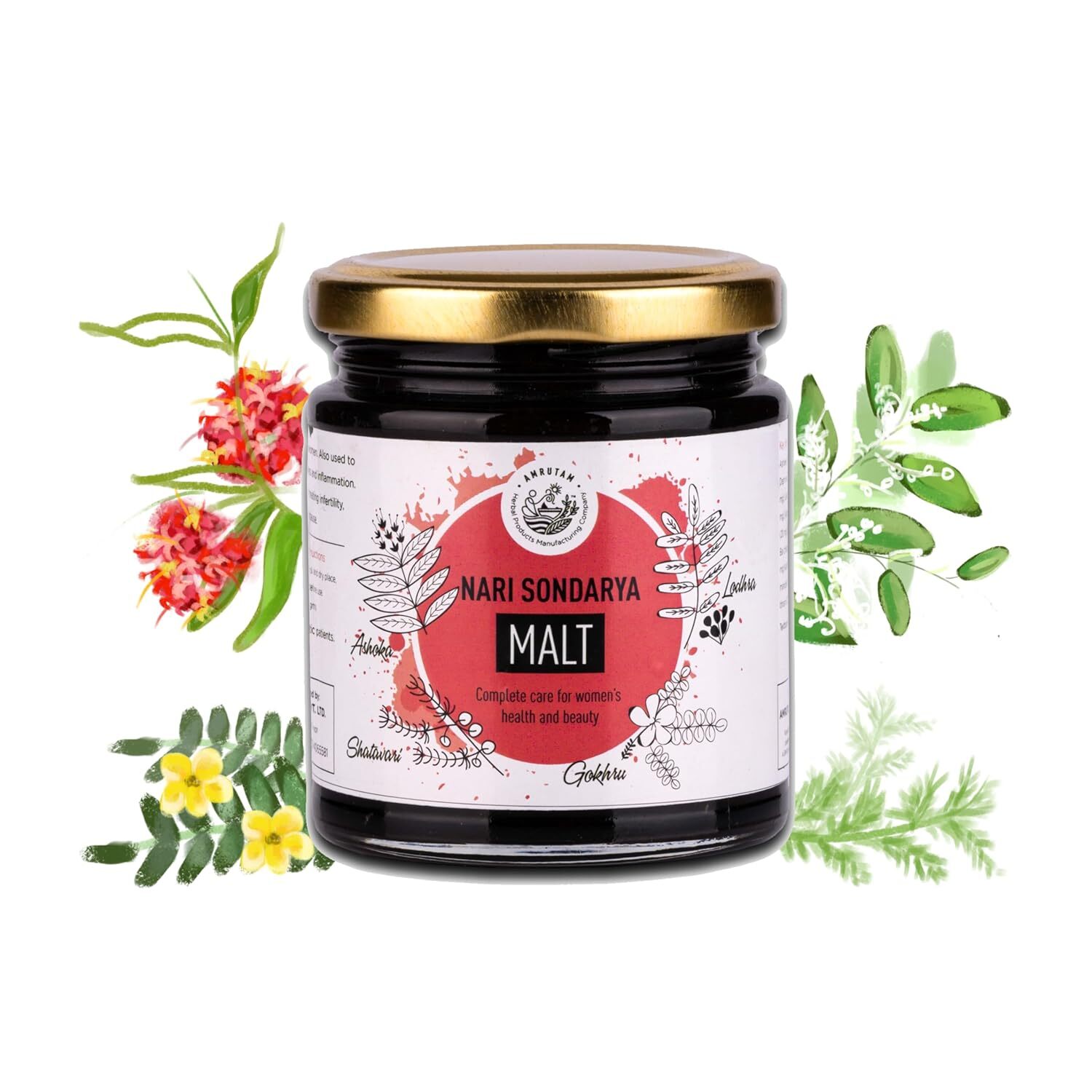 AMRUTAM Nari Sondarya Malt | Hormone Balance PCOS, PCOD, Period Pain