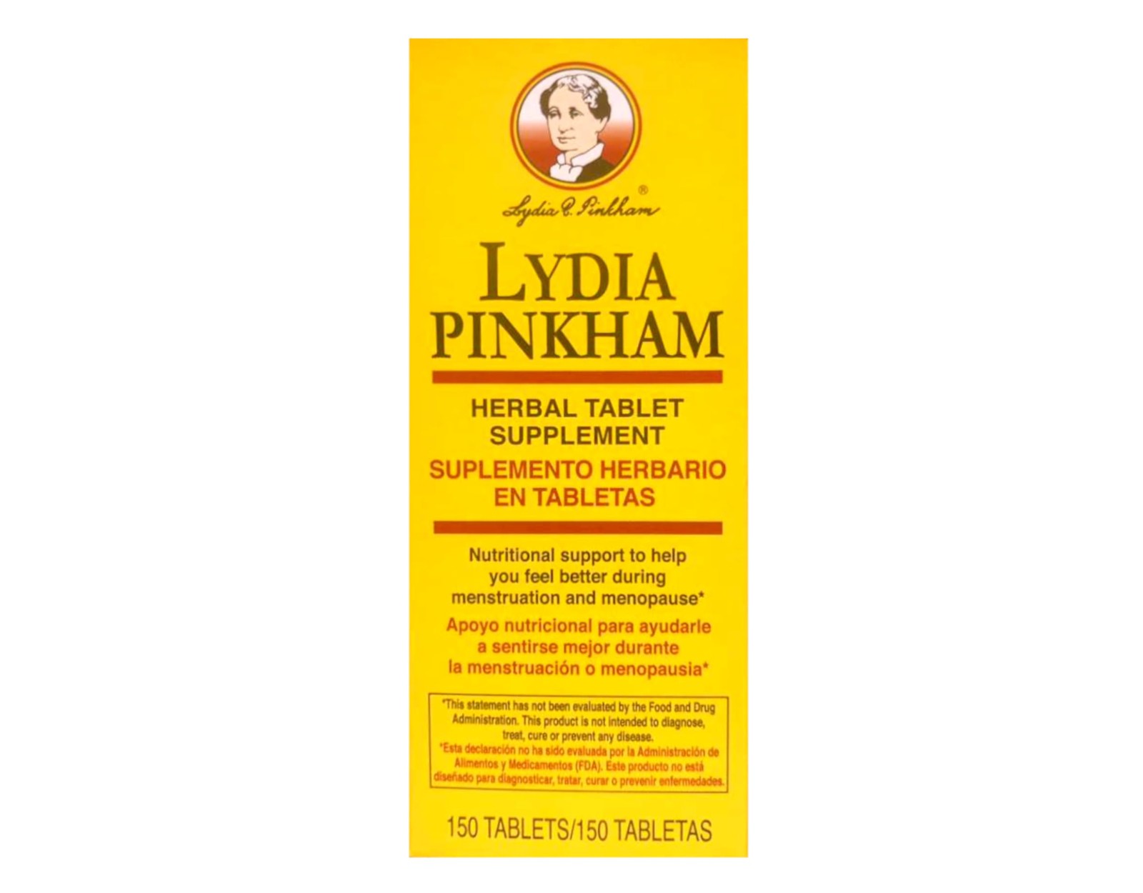Lydia Pinkham Herbal Tablet Supplement 150 Tablets (Pack 1 Count of 2)