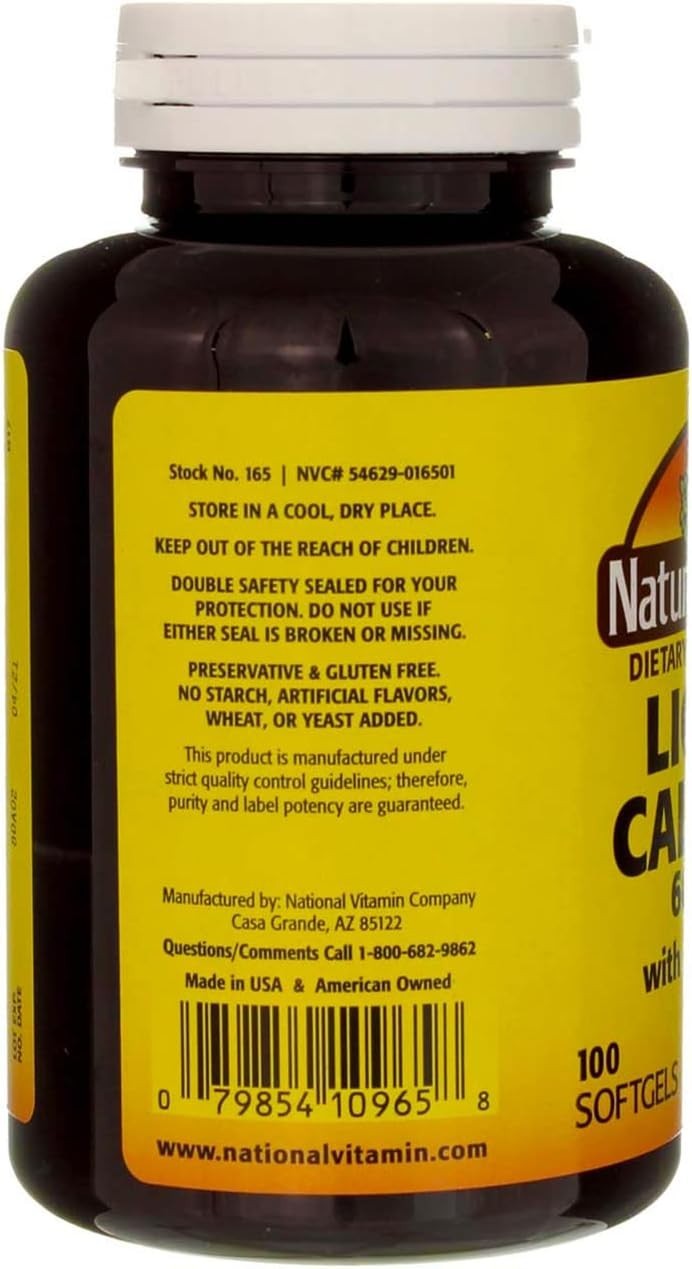 Nature’s Blend Easy to Swallow Liquid Calcium 600mg 100 Softgels