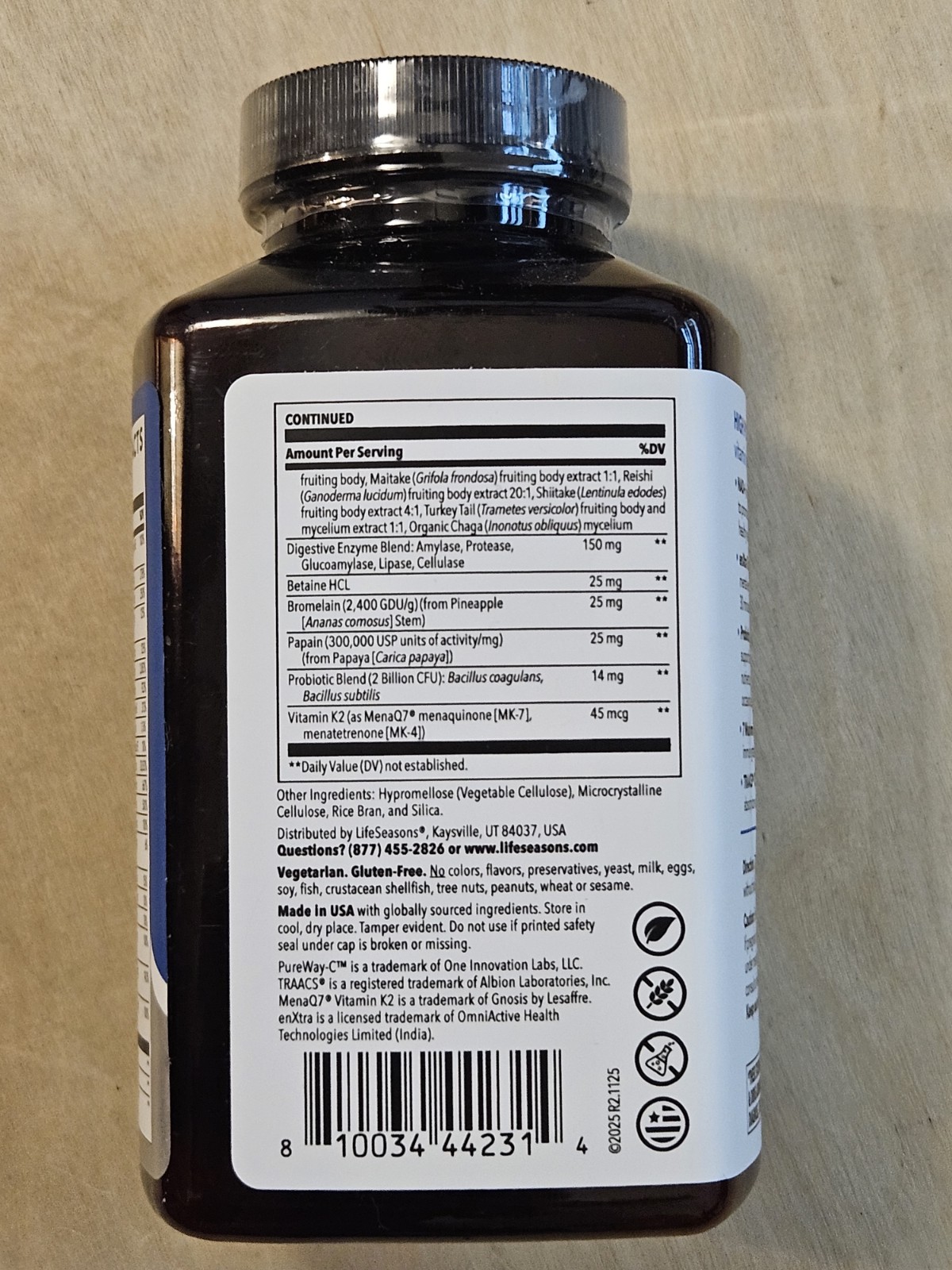 Life Seasons | Men’s High Potency Multivitamin | 120 Veg Caps | Exp 12/2028