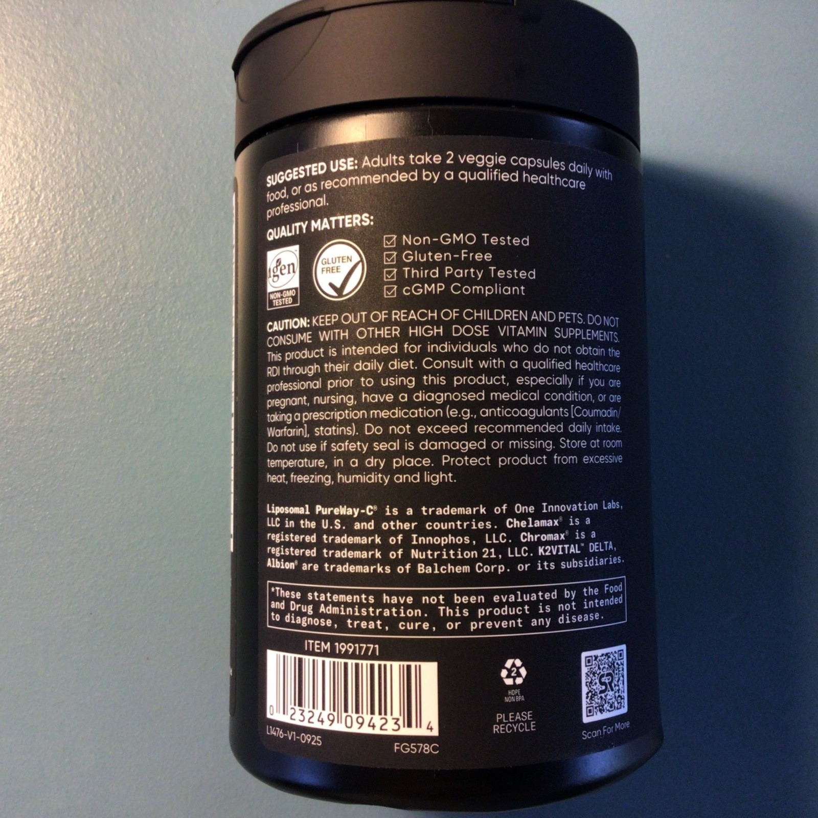 Sports Research Advanced Multi Vitamin 180 Veggie Capsules EXP 10/2027