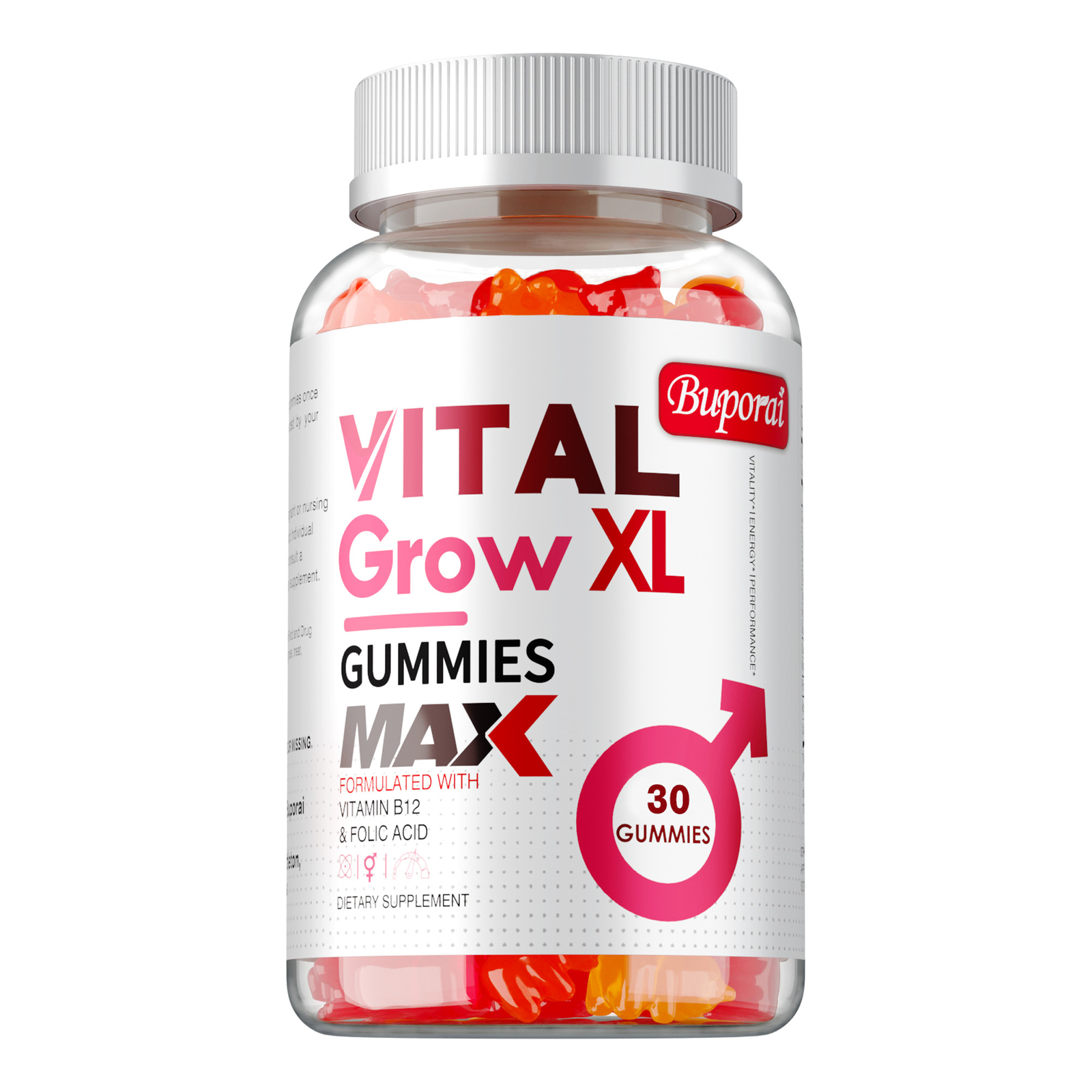 Vital Grow XL Male Gummies – Enhances Energy and Endurance, Muscle Recovery