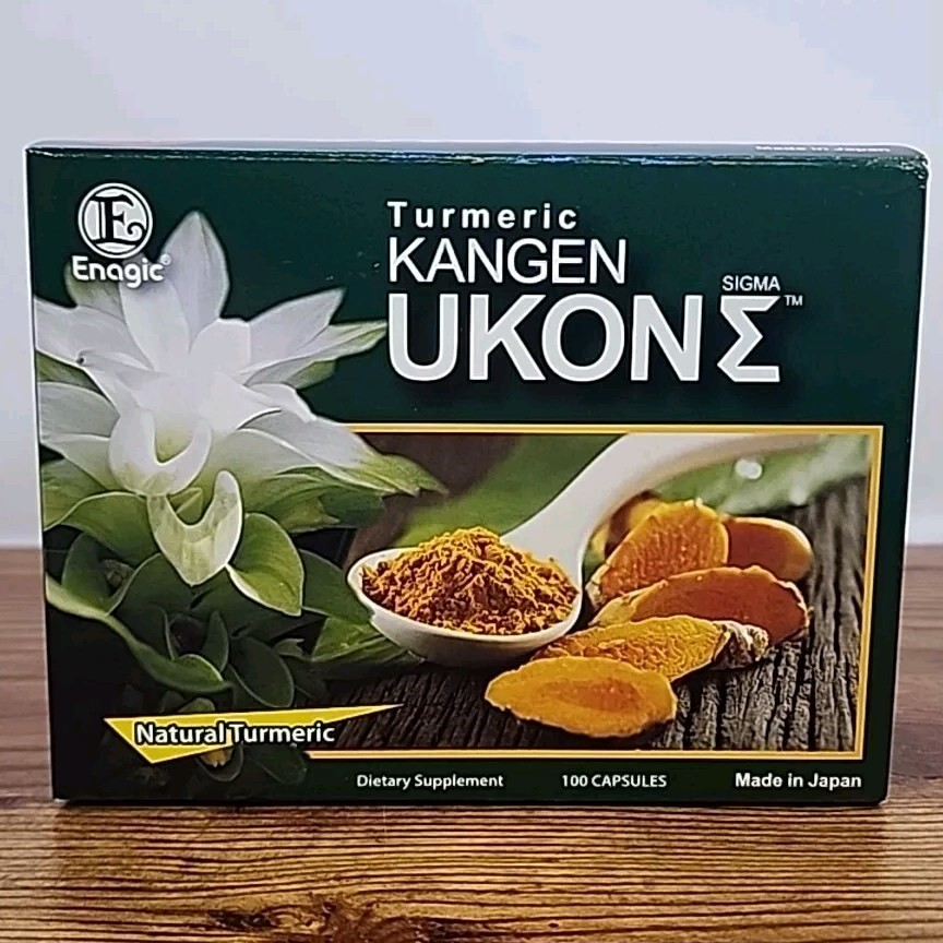 Authentic Kangen Ukon Turmeric by ENAGIC 100% Organic Capsules -Exp 06/2026