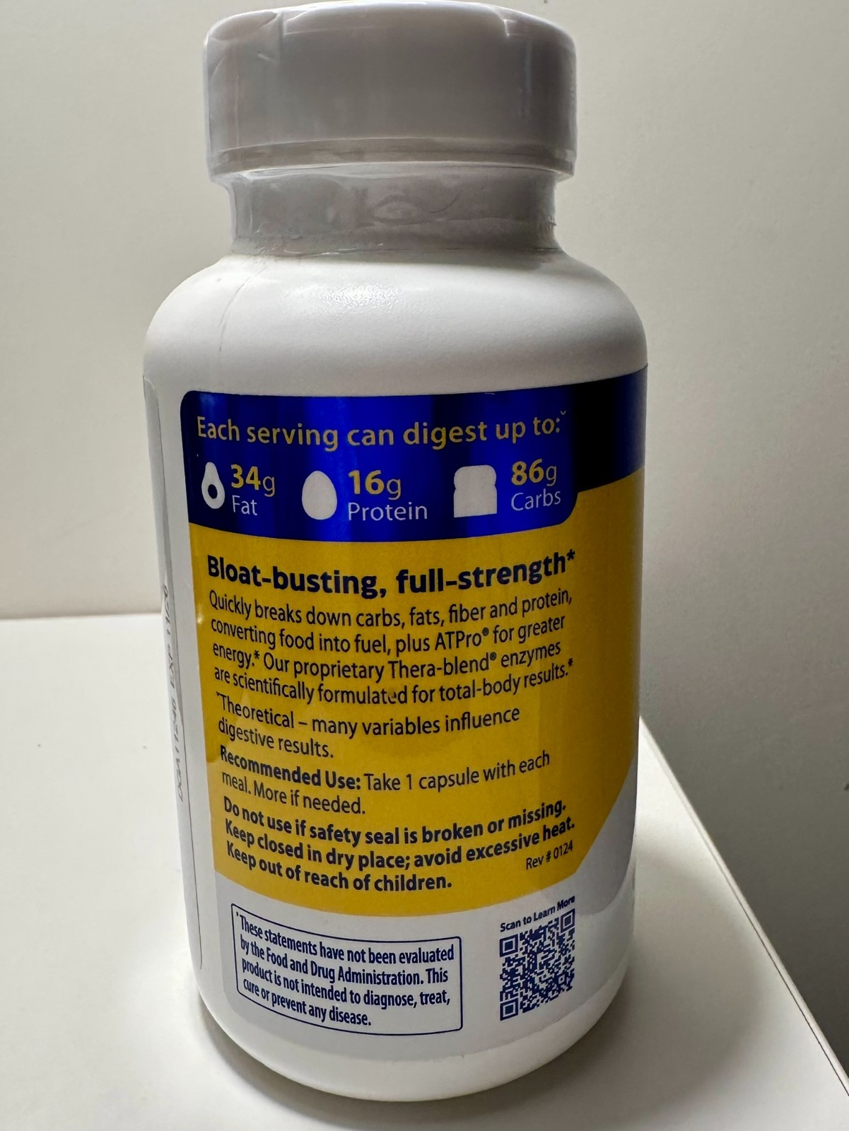 Enzymedica Digest Gold + ATPro 180 Count Maximum Strength Exp 12/26 *NEW SEALED*