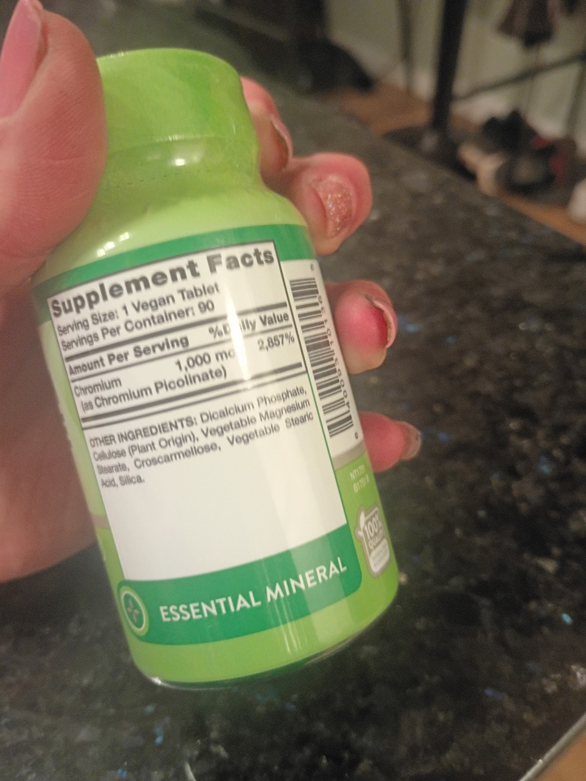 Nature’s Truth Ultra Chromium Picolinate 1,000 mcg 90 Tablets Vegan Non-GMO